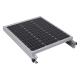 Anodized Photovoltaic Bracket Silver Solar Panel Flat Roof Mounting Kit