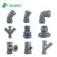 PVC One Faucet One Flange One Insert Regular Tees DIN with Rubber Ring Drain Water QX