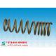 14mm Wire Off Road Automotive Coil Springs , Vehicle Coil Springs Gold Powder