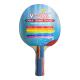 White Sponge Table Tennis Rackets Reverted Double Rubber With Coloured Handle