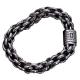 Sterling Silver Chunky Rolo Chain Link Men Bracelet (058602)