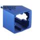 Aluminum Closure / Aluminum Shell Aluminium Profile Section In Blue Color