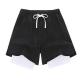2022 New Fake Two Piece Sports Casual Basketball Shorts Sports Pants Men