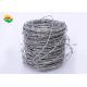 BWG16 Galvanized Barbed Wire , 1.8mm Razor Wire Roll 200m  Coil Length