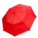 Red Extra Large Collapsible Golf Umbrella 190T Pongee Fabirc 12mm Shaft Easy Open