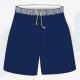 Digital Sublimation 5xl Navy Blue Rugby Shorts Moisture Wicking