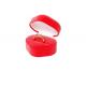 Heart Shape Red Ring Holder Box , High Grade Beautiful Jewelry Gift Boxes