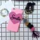 DIY Hard PC Smile Word Heart Pattern Small Hair Ball Tassel Back Cover Cell Phone Case For iPhone 7 6s Plus