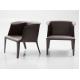 Removable Cover Isabel Armchair Chair / Leather Mid Century Modern Armchair