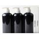 300ml PET Black Boston Round Bottles Hand Lotion Bottle With Childproof And Tamper