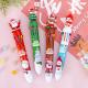 Christmas Ten Color Bullet Ballpoint Pen Cartoon Press Journal Ball Pen