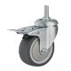 75mm PP Core Chair Caster Wheel With Brake Durable Shopping Cart Wheels