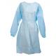 CPE Plastic Disposable Safety Clothing , Long Sleeve Hospital Gowns