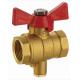 YomteY Brass Ball Valve with Temperature measuring port