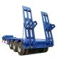 60T BPW Low Bed Semi Trailer 3.66m Tall 16 Wheeler Low Bed