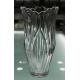 Transparent Flower Shape Glass Floral Containers , Wide Top Tall Clear Glass Floor Vase