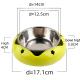 Pet Stainless Steel Dog Bowl Anti Slip For Drinking Water Food Basin