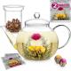 1000ml Glass Teapot with Removable Infuser, Stovetop Safe Tea Kettle, Blooming