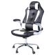 Contemporary Comfortable Gaming Chair with Headrest and Lumbar Support for Adults White