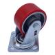 Industrial Caster Wheels Swivel Top Plate Polyurethane Tread Caster 150mm