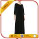 34-Sleeve Long Dress, Black