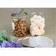 Airtight Clear PET Jar With Aluminum Easy Open Lid For Food / Snacks Packing