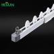 Ivory Color Telescopic Curtain Track With Wall Ceiling Mount Runners