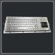Tamper Resistant Usb Keyboard With Touchpad Stainless Steel Material 71 Keys Type