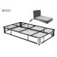 Stress Free Assembly Collapsible Metal Bed Frame , Foldable Metal Twin Bed Frame