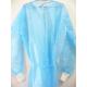 Blue Color Disposable Isolation Gown Anti Bacteria With CE FDA Certification