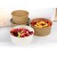 Eco Friendly Kraft Disposable Food Storage Containers With Lids