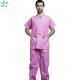 Pink Unisex SMS Disposable Protective Suits Surgical Hospital Clothing Patient Gown with pants