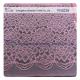 Fancy Pink Scallop Nylon Wedding Lace Fabric ±140CM Width For Summer Clothes