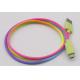 480 Mbps Usb Cable Usb 2.0 To Type C Cable Rainbow Colorful Jacket