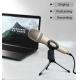 Clear Sound 3mA Studio Condenser Microphone For Youtube Vlogging