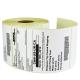 HT 4 X 6 Direct Thermal Labels Fanfold Self Adhesive Thermal Transfer Printing Label