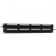 Modular 48 Port Cat6 Patch Panel Cold Rolled Steel For Network Cabling System