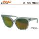 Sunglasses in fashionable design,made of plastic ,flash mirror,suitable for men and women