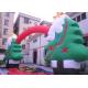 Oxford Cloth Customized Advertising Inflatables Christmas Tree / Arch For Festival