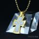 Fashion Top Trendy Stainless Steel Cross Necklace Pendant LPC53