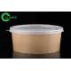Sustainable Packaging Recycled Paper Bowls Single Wall 42 Oz Brown Color