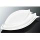 porcelain fish shape plate,fish shape plate for hotel and restaurant,white fish shape plat