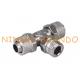 Fast Twist Pneumatic Hose Fittings Male Banch Tee 3/8'' 1/2''