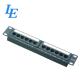 1U 12Port Network Patch Panel Used For Eethernet Network Easy To Assemble