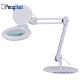 Flexible portable luminaire bench magnifier loupe lamp with weighted base/dental bench light