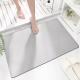 Customized Non Slip Bath Mat Sustainable Light Grey for Bathroom Floor Safety Comfort