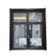 Horizontal Opening Pattern Aluminium Casement Windows With Blinds for Shielding Kitchen