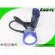 IP68 1.11W 10000lux Corded Mining Cap Lamp 6.6Ah Rechargeable