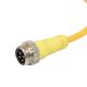 12mm Metric 300V 13A Molded Straight Cable 7/8 Male 5 Pin