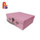 Pink Color Baby  250gsm - 350gsm Ivory Board Materials Cardboard Suitcase Box